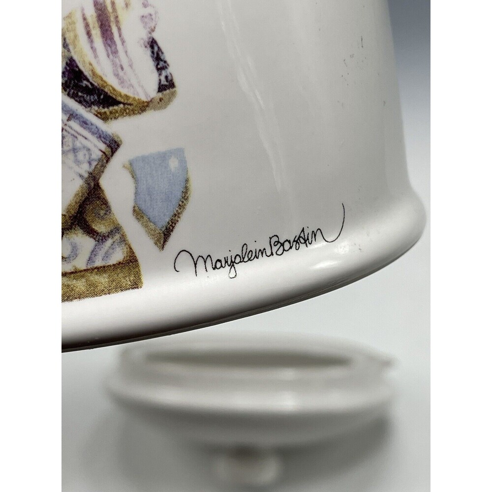 Hallmark Marjolein Bastin Nature's Sketchbook Watering Can Ceramic Teapot Signed - Picture 2 of 16
